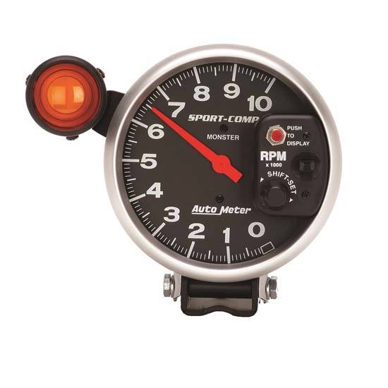 Auto Meter 3904 Sport-Comp Air-Core Pedestal Tach, 10k RPM, 5 Inch