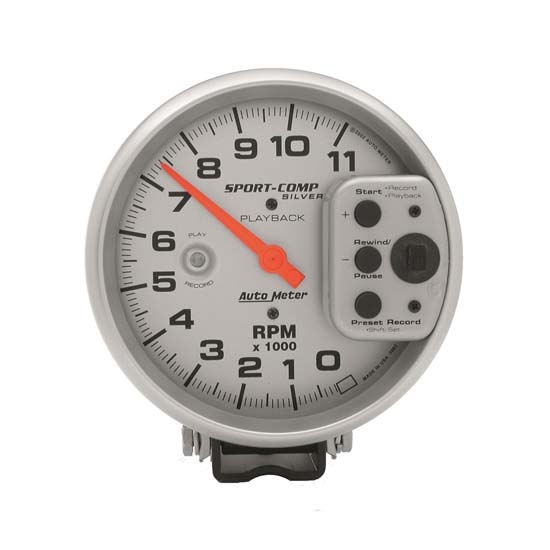 Auto Meter 3965 Ultra-Lite Air-Core Pedestal Tach, 11k RPM, 5 Inch