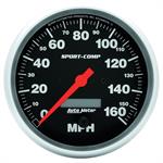 Auto Meter 3989 Sport-Comp Air-Core Speedometer, 160 MPH, 5 Inch