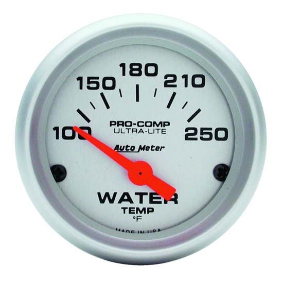 Auto Meter 4337 Ultra-Lite Air-Core Water Temperature Gauge, 2-1/16 In