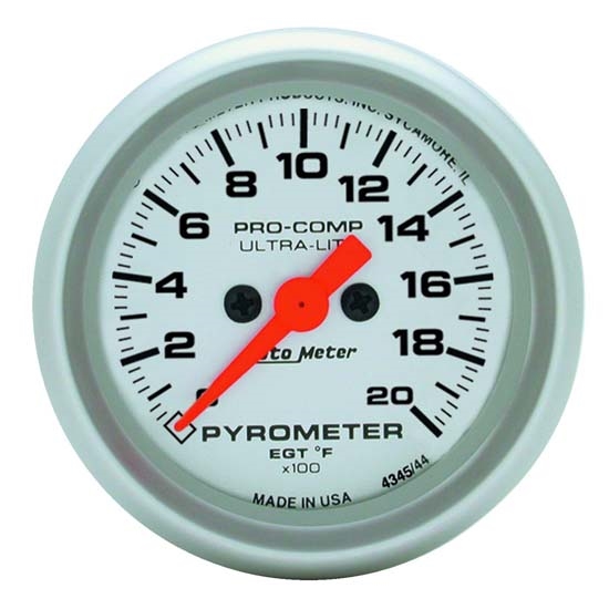 Auto Meter 4345 Ultra-Lite Digital Stepper Motor Pyrometer Gauge
