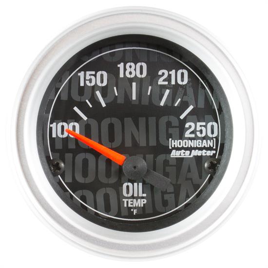 Auto Meter 4347-09000 Hoonigan Oil Temp Gauge, 2-1/16, 100-250 Deg.