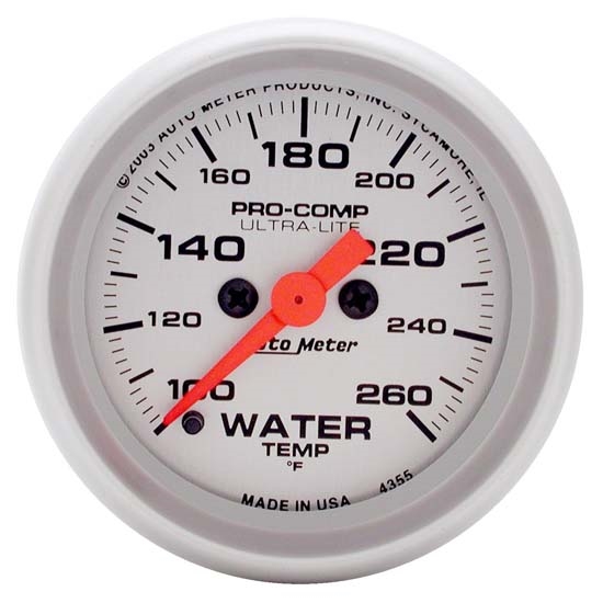 Auto Meter 4355 Ultra-Lite Digital Stepper Motor Water Temp Gauge