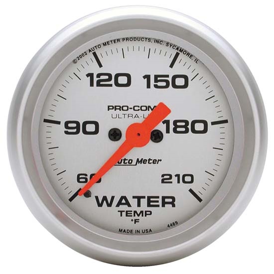 Auto Meter 4369 Ultra-Lite Digital Stepper Motor Water Temp Gauge