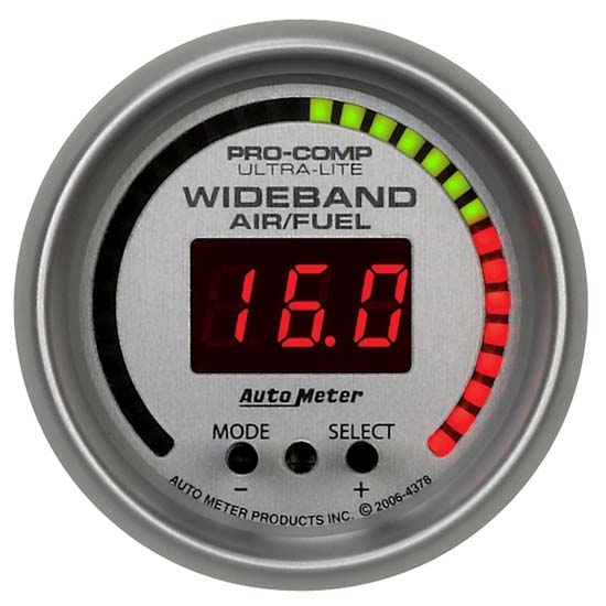 Auto Meter 4378 Ultra-Lite Digital Wideband Air/Fuel Ratio (AFR) Gauge
