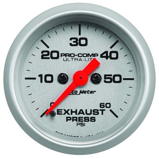 Auto Meter 4392 Ultra-Lite Digital StepperMotor Exhaust Pressure Gauge