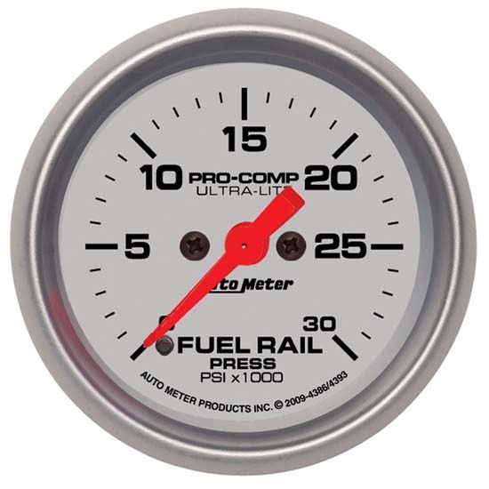 Auto Meter 4393 Ultra-Lite Digital Stepper Motor Fuel Rail Press Gauge