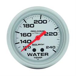 AutoMeter 4432 Ultra-Lite Mechanical Water Temp. Gauge, 2-5/8