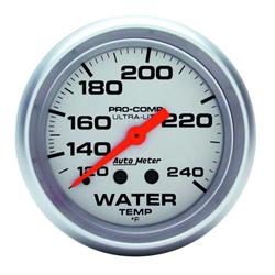AutoMeter 4433 Ultra-Lite Mechanical Water Temp. Gauge, 2-5/8
