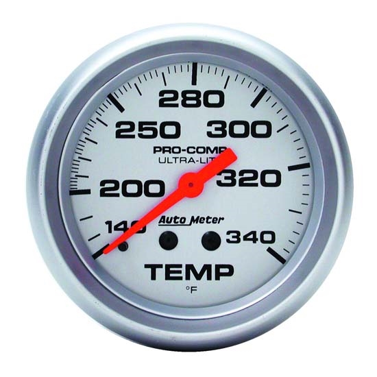 Auto Meter 4435 Ultra-Lite Mechanical Temperature Gauge, 2-5/8 Inch