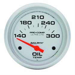 AutoMeter 4447 Ultra-Lite Air-Core Oil Temperature Gauge, 2-5/8