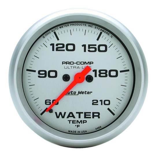 Auto Meter 4469 Ultra-Lite Digital Stepper Motor Water Temp Gauge