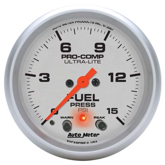 Auto Meter 4470 Ultra-Lite Digital Stepper Motor Fuel Pressure Gauge