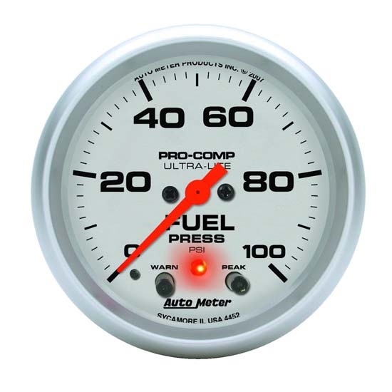 Auto Meter 4472 Ultra-Lite Digital Stepper Motor Fuel Pressure Gauge