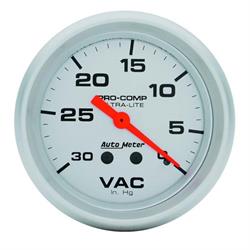 AutoMeter 4484 Ultra-Lite Mechanical Vacuum Gauge, 2-5/8 Inch