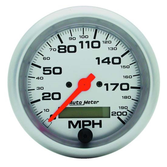 Auto Meter 4486 Ultra-Lite Air-Core Speedometer, 200 MPH, 3-3/8 Inch