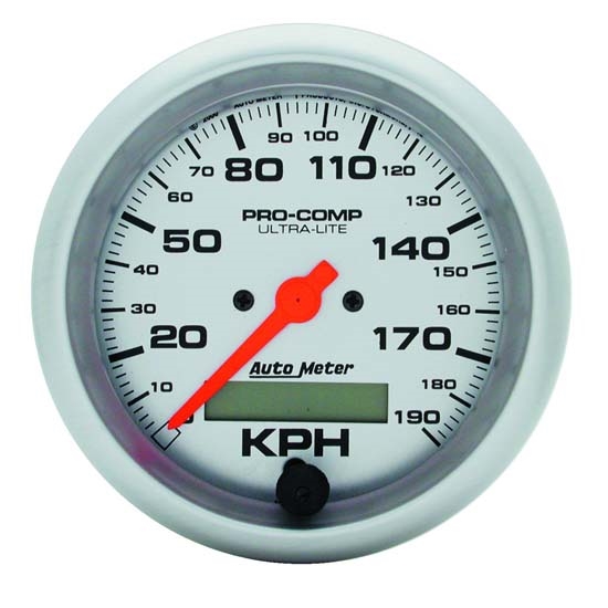 Auto Meter 4487-M Ultra-Lite Air-Core Speedometer, 190km/h, 3-3/8 Inch