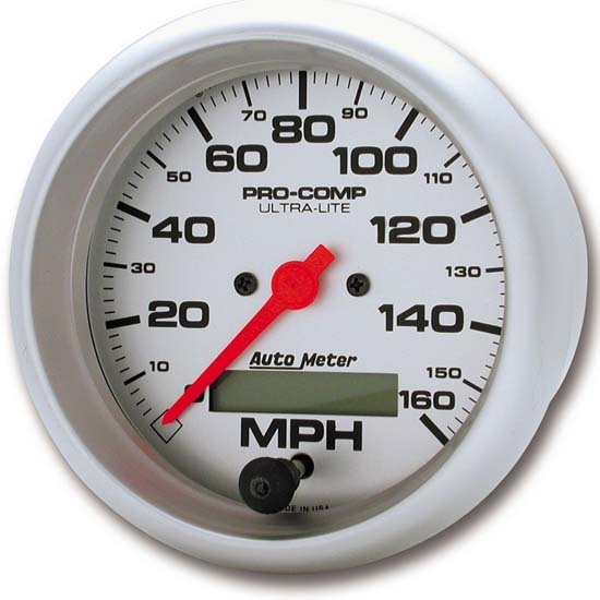 Auto Meter 4488 Ultra-Lite Air-Core Speedometer, 160 MPH, 3-3/8 Inch
