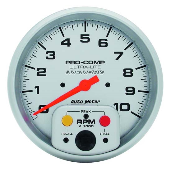 Auto Meter 4494 Ultra-Lite Air-Core In-Dash Tach, 10k RPM, 5 Inch