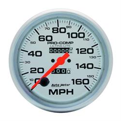 AutoMeter 4495 Ultra-Lite Mechanical Speedometer, 160 MPH, 5 Inch