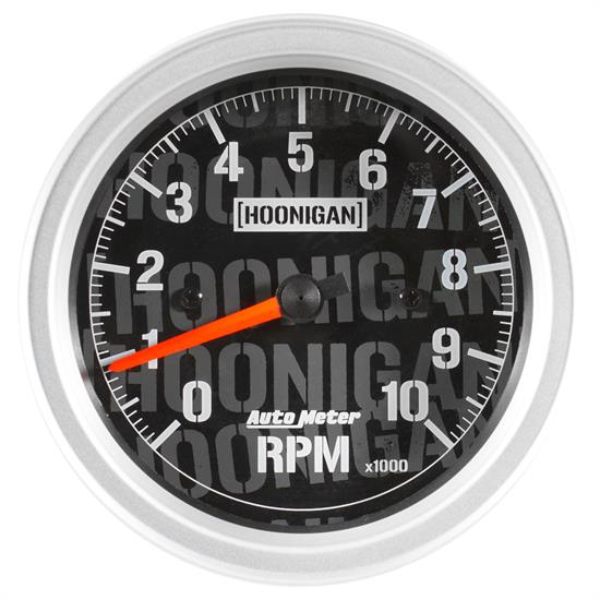 Auto Meter 4497-09000 Hoonigan Tachometer, 3-3/8, 0-10,000 RPM, Flat