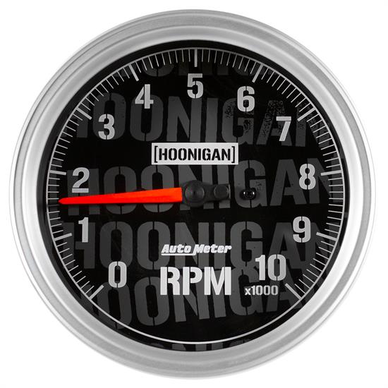 Auto Meter 4498-09000 Hoonigan Tachometer, 5, 0-10,000 RPM, Flat Lens