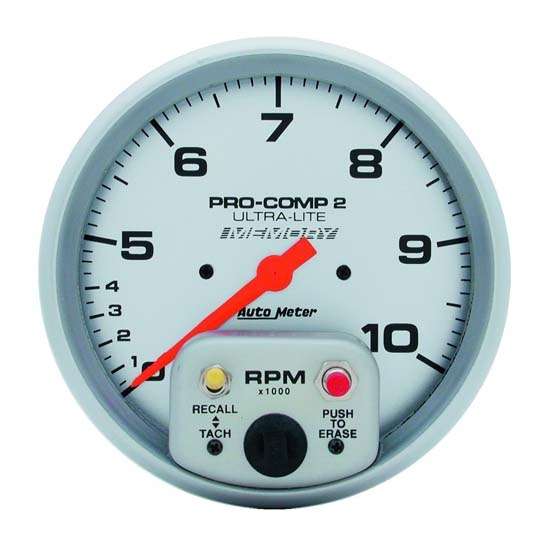 Auto Meter 4499 Ultra-Lite Air-Core In-Dash Tach, 10k RPM, 5 Inch