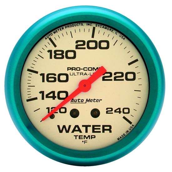 Auto Meter 4532 Ultra-Nite Mechanical Water Temperature Gauge