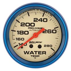 AutoMeter 4535 2-5/8 Inch Water Temperature Gauge,Ultra-Nite Glow