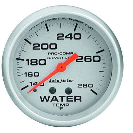 Auto Meter 4631 Ultra-Lite Mechanical Water Temperature Gauge, 2-5/8