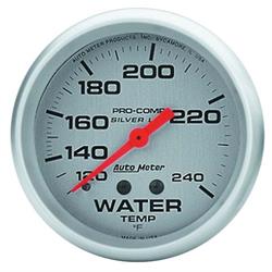 AutoMeter 4632 Ultra-Lite Mechanical Water Temp. Gauge, 2-5/8