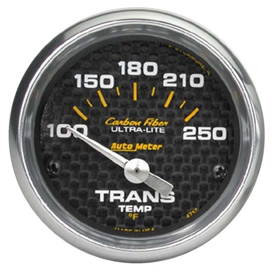 Auto Meter 4757 Carbon Fiber Air-Core Transmission Temperature Gauge