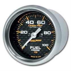 AutoMeter 4763 Carbon Fiber Digi. StepperMotor Fuel Press. Gauge