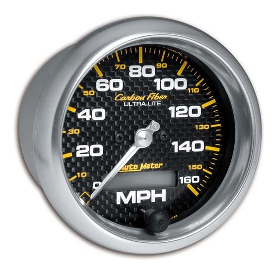Auto Meter 4789 Carbon Fiber Air-Core Speedometer Gauge, 3-3/8 Inch