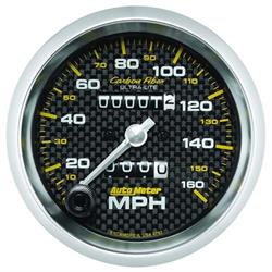 AutoMeter 4793 Carbon Fiber Mechanical Speedometer Gauge, 3-3/8