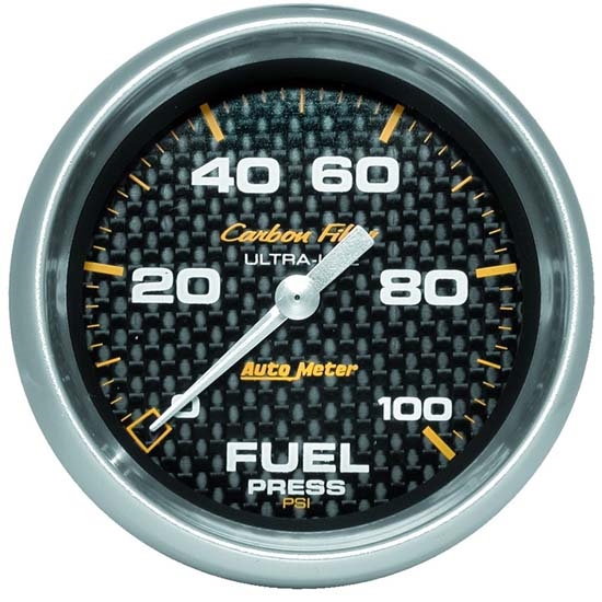Auto Meter 4863 Carbon Fiber Digital Stepper Motor Fuel Pressure Gauge