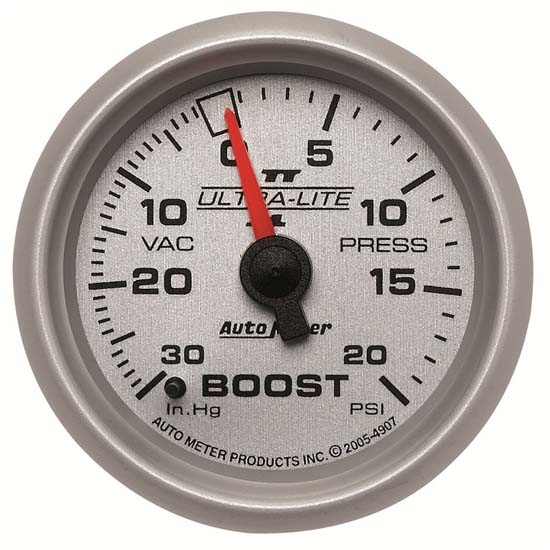 Auto Meter 4907 Ultra-Lite II Mechanical Boost/Vacuum Gauge