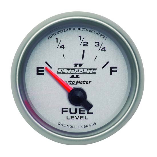 Auto Meter 4915 Ultra-Lite II Air-Core Fuel Level Gauge, 2-1/16 Inch