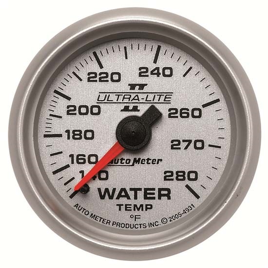 Auto Meter 4931 Ultra-Lite II Mechanical Water Temperature Gauge