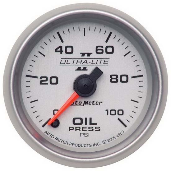 Auto Meter 4953 Ultra-Lite II Digital Stepper Motor Oil Pressure Gauge