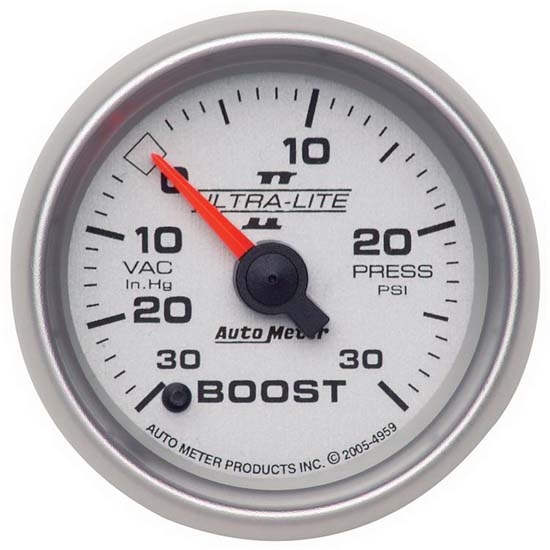 Auto Meter 4959 Ultra-Lite II Digital Stepper Motor Boost/Vacuum Gauge