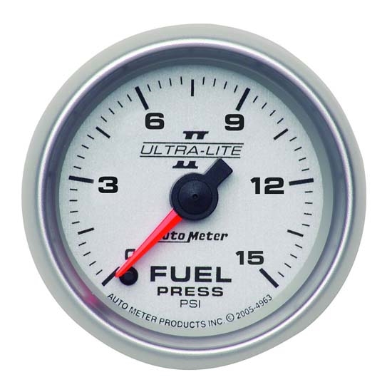 Auto Meter 4961 Ultra-Lite II Digital Stepper Motor Fuel Press Gauge