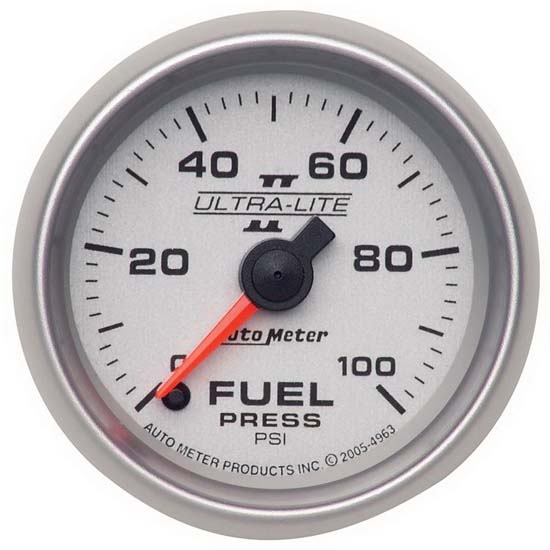 Auto Meter 4963 Ultra-Lite II Digital Stepper Motor Fuel Press Gauge