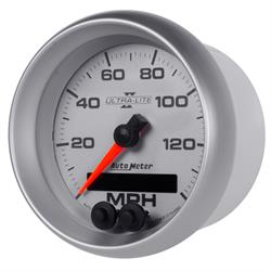 Auto Meter 4980 Ultra-Lite II Speedometer, 3-3/8, 0-140 MPH, Flat Lens