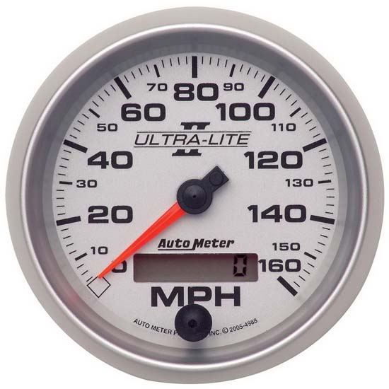 Auto Meter 4988 Ultra-Lite II Air-Core Speedometer, 160MPH, 3-3/8 Inch
