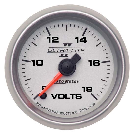 Auto Meter 4991 Ultra-Lite II Digital Stepper Motor Voltmeter Gauge