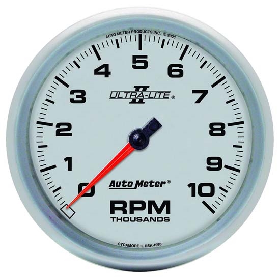 Auto Meter 4998 Ultra-Lite II Air-Core In-Dash Tach, 10k RPM, 5 Inch