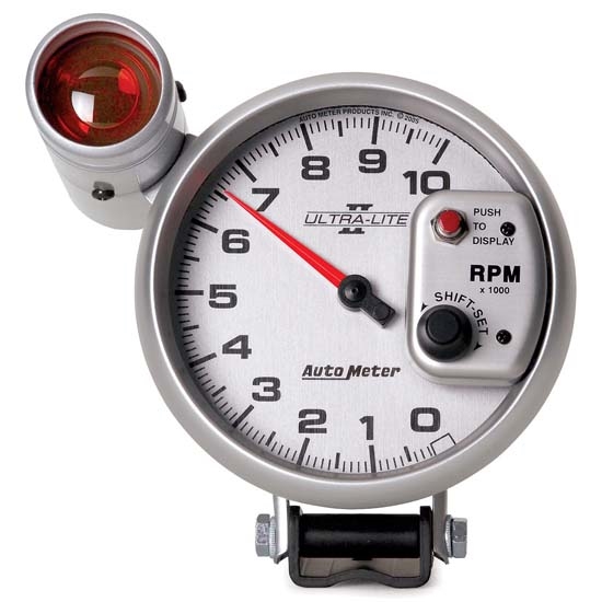 Auto Meter 4999 Ultra-Lite II Air-Core Pedestal Tach, 10k RPM, 5 Inch