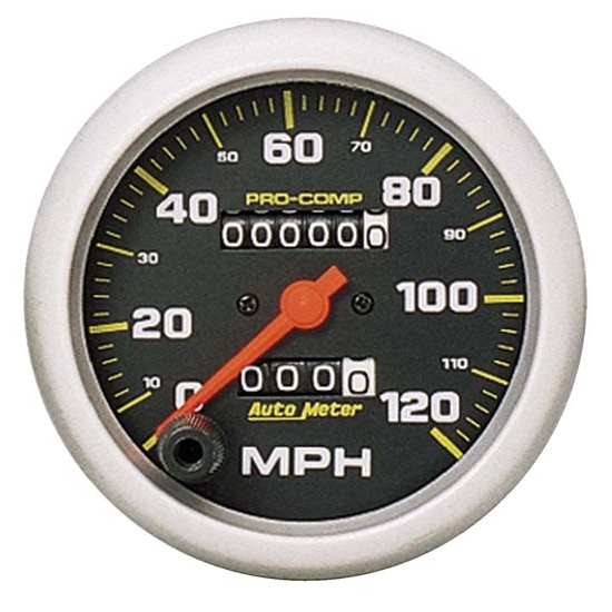 Auto Meter 5152 Pro-Comp Mechanical Speedometer, 120 MPH, 3-3/8 Inch