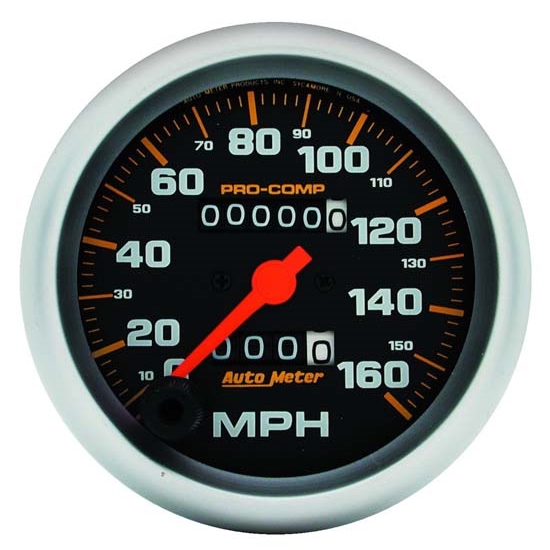 Auto Meter 5153 Pro-Comp Mechanical Speedometer, 160 MPH, 3-3/8 Inch